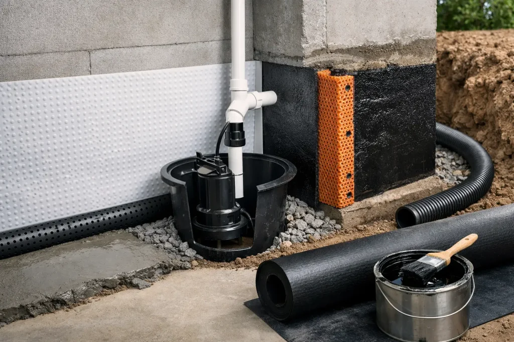 7 Types of Basement Waterproofing Systems