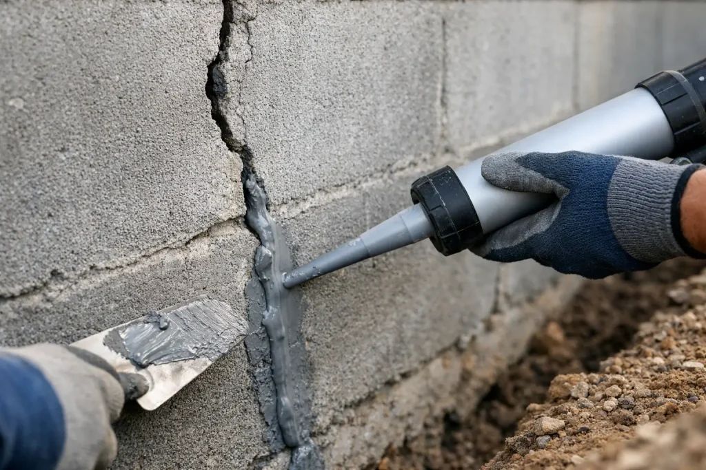 How to Seal Foundation Wall Cracks Correctly