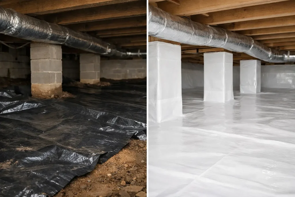 Vapor Barrier Versus Encapsulation for Crawl Spaces